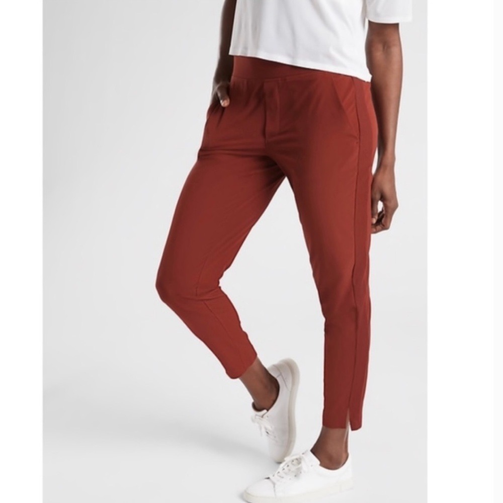 Athleta Brooklyn Ankle Pants in Dried Cinnamon Size 4 Athleisure Travel Casual‎